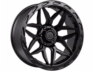 Lock Off-Road Matrix Matte Black with Matte Black Ring 5-Lug Wheel; 17x9; -12mm Offset (02-08 RAM 1500, Excluding Mega Cab)