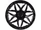 Lock Off-Road Matrix Matte Black with Matte Black Ring 5-Lug Wheel; 17x9; -12mm Offset (02-08 RAM 1500, Excluding Mega Cab)