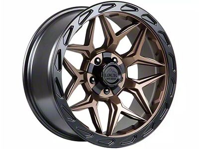 Lock Off-Road Matrix Matte Bronze with Matte Black Ring 5-Lug Wheel; 17x9; -12mm Offset (02-08 RAM 1500, Excluding Mega Cab)