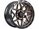 Lock Off-Road Matrix Matte Bronze with Matte Black Ring 5-Lug Wheel; 17x9; -12mm Offset (02-08 RAM 1500, Excluding Mega Cab)