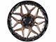 Lock Off-Road Matrix Matte Bronze with Matte Black Ring 5-Lug Wheel; 17x9; -12mm Offset (02-08 RAM 1500, Excluding Mega Cab)