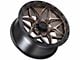 Lock Off-Road Matrix Matte Bronze with Matte Black Ring 5-Lug Wheel; 17x9; -12mm Offset (02-08 RAM 1500, Excluding Mega Cab)