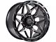 Lock Off-Road Matrix Matte Grey with Matte Black Ring 5-Lug Wheel; 17x9; 0mm Offset (02-08 RAM 1500, Excluding Mega Cab)