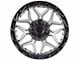 Lock Off-Road Matrix Matte Grey with Matte Black Ring 5-Lug Wheel; 17x9; 0mm Offset (02-08 RAM 1500, Excluding Mega Cab)