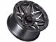 Lock Off-Road Matrix Matte Grey with Matte Black Ring 5-Lug Wheel; 17x9; 0mm Offset (02-08 RAM 1500, Excluding Mega Cab)