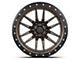 Lock Off-Road Krawler Matte Bronze with Matte Black Ring 8-Lug Wheel; 20x10; -18mm Offset (03-09 RAM 3500 SRW)