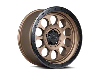 Lock Off-Road 50Cal Matte Desert Bronze with Matte Black Ring 6-Lug Wheel; 17x9; 0mm Offset (04-08 F-150)