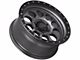 Lock Off-Road 50Cal Matte Grey with Matte Black Ring 6-Lug Wheel; 17x9; -12mm Offset (04-08 F-150)