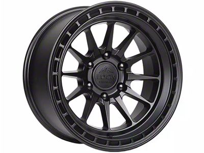 Lock Off-Road Baja Matte Black with Matte Black Ring 6-Lug Wheel; 17x9; 0mm Offset (04-08 F-150)