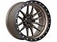 Lock Off-Road Krawler Matte Bronze with Matte Black Ring 6-Lug Wheel; 20x10; -18mm Offset (04-08 F-150)