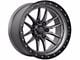 Lock Off-Road Krawler Matte Grey with Matte Black Ring 6-Lug Wheel; 20x10; -18mm Offset (04-08 F-150)