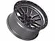 Lock Off-Road Krawler Matte Grey with Matte Black Ring 6-Lug Wheel; 20x10; -18mm Offset (04-08 F-150)