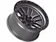 Lock Off-Road Krawler Matte Grey with Matte Black Ring 6-Lug Wheel; 20x9; 0mm Offset (04-08 F-150)