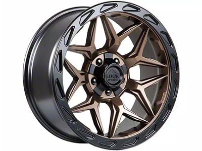 Lock Off-Road Matrix Matte Bronze with Matte Black Ring 6-Lug Wheel; 20x10; -18mm Offset (04-08 F-150)