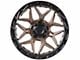 Lock Off-Road Matrix Matte Bronze with Matte Black Ring 6-Lug Wheel; 20x10; -18mm Offset (04-08 F-150)