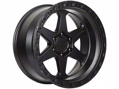 Lock Off-Road Olympus Matte Black with Matte Black Ring 6-Lug Wheel; 17x9; -35mm Offset (04-08 F-150)