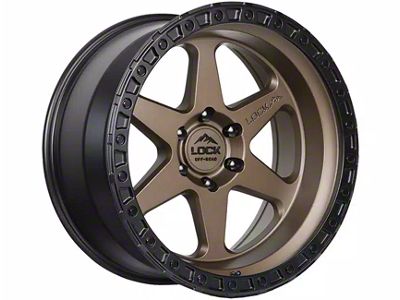 Lock Off-Road Olympus Matte Desert Bronze with Matte Black Ring 6-Lug Wheel; 17x9; -35mm Offset (04-08 F-150)