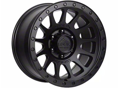 Lock Off-Road Yosemite Matte Black with Matte Black Ring 6-Lug Wheel; 20x9; 18mm Offset (04-08 F-150)