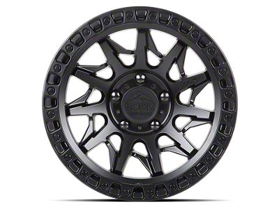 Lock Off-Road Lunatic Matte Black with Matte Black Ring 6-Lug Wheel; 18x9; 1mm Offset (07-13 Sierra 1500)