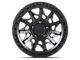 Lock Off-Road Lunatic Matte Black with Matte Black Ring 6-Lug Wheel; 18x9; 1mm Offset (07-13 Sierra 1500)