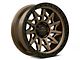 Lock Off-Road Lunatic Matte Bronze with Matte Black Ring 6-Lug Wheel; 17x9; 1mm Offset (07-13 Sierra 1500)