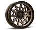 Lock Off-Road Lunatic Matte Bronze with Matte Black Ring 6-Lug Wheel; 17x9; 1mm Offset (07-13 Sierra 1500)