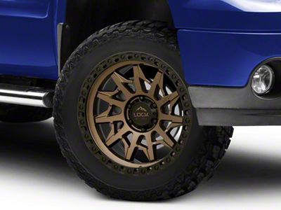 Lock Off-Road Lunatic Matte Bronze with Matte Black Ring 6-Lug Wheel; 20x9; 0mm Offset (07-13 Sierra 1500)