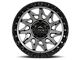 Lock Off-Road Lunatic Matte Grey with Matte Black Ring 6-Lug Wheel; 18x9; 1mm Offset (07-13 Sierra 1500)