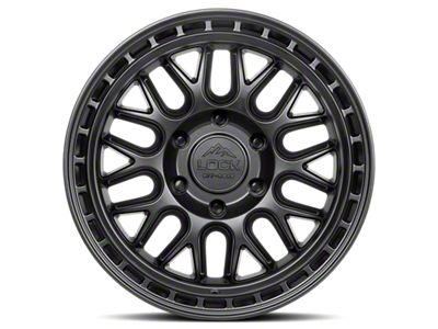 Lock Off-Road Onyx Matte Black with Matte Black Ring 6-Lug Wheel; 17x9; -12mm Offset (07-13 Sierra 1500)