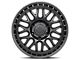 Lock Off-Road Onyx Matte Black with Matte Black Ring 6-Lug Wheel; 17x9; -12mm Offset (07-13 Sierra 1500)