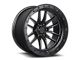 Lock Off-Road Krawler Matte Black with Matte Black Ring 8-Lug Wheel; 20x10; -18mm Offset (11-14 Sierra 2500 HD)