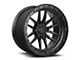 Lock Off-Road Krawler Matte Black with Matte Black Ring 8-Lug Wheel; 22x10; -18mm Offset (11-14 Sierra 2500 HD)