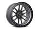 Lock Off-Road Krawler Matte Grey with Matte Black Ring 8-Lug Wheel; 20x10; -18mm Offset (11-14 Sierra 2500 HD)