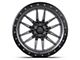 Lock Off-Road Krawler Matte Grey with Matte Black Ring 8-Lug Wheel; 20x10; -18mm Offset (11-14 Sierra 2500 HD)