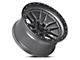 Lock Off-Road Krawler Matte Grey with Matte Black Ring 8-Lug Wheel; 20x10; -18mm Offset (11-14 Sierra 2500 HD)