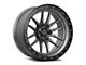 Lock Off-Road Krawler Matte Grey with Matte Black Ring 8-Lug Wheel; 22x10; -18mm Offset (11-14 Sierra 2500 HD)