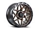 Lock Off-Road Matrix Matte Bronze with Matte Black Ring 8-Lug Wheel; 20x10; -18mm Offset (11-14 Sierra 2500 HD)