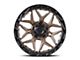 Lock Off-Road Matrix Matte Bronze with Matte Black Ring 8-Lug Wheel; 20x10; -18mm Offset (11-14 Sierra 3500 HD SRW)