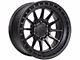 Lock Off-Road Baja Matte Black with Matte Black Ring 6-Lug Wheel; 17x9; 0mm Offset (07-13 Silverado 1500)