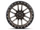 Lock Off-Road Krawler Matte Bronze with Matte Black Ring 6-Lug Wheel; 17x9; 1mm Offset (07-13 Silverado 1500)