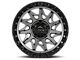 Lock Off-Road Lunatic Matte Grey with Matte Black Ring 6-Lug Wheel; 18x9; -12mm Offset (07-13 Silverado 1500)