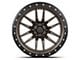 Lock Off-Road Krawler Matte Bronze with Matte Black Ring 8-Lug Wheel; 20x10; -18mm Offset (11-14 Silverado 2500 HD)