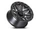 Lock Off-Road Matrix Matte Grey with Matte Black Ring 8-Lug Wheel; 20x10; -18mm Offset (11-14 Silverado 2500 HD)