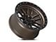 Lock Off-Road Krawler Matte Bronze with Matte Black Ring 8-Lug Wheel; 22x10; -18mm Offset (11-14 Silverado 3500 HD SRW)