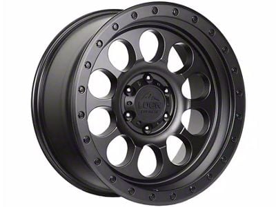 Lock Off-Road 50Cal Matte Black with Matte Black Ring 6-Lug Wheel; 17x9; -12mm Offset (09-14 F-150)