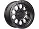 Lock Off-Road 50Cal Matte Black with Matte Black Ring 6-Lug Wheel; 17x9; -12mm Offset (09-14 F-150)