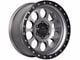 Lock Off-Road 50Cal Matte Grey with Matte Black Ring 6-Lug Wheel; 20x9; 0mm Offset (09-14 F-150)