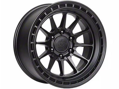 Lock Off-Road Baja Matte Black with Matte Black Ring 6-Lug Wheel; 17x9; 0mm Offset (09-14 F-150)