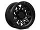 Lock Off-Road Lunatic Matte Black with Matte Black Ring 6-Lug Wheel; 17x9; 1mm Offset (09-14 F-150)