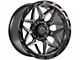 Lock Off-Road Matrix Matte Grey with Matte Black Ring 6-Lug Wheel; 17x9; 0mm Offset (09-14 F-150)